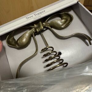 NIB studio McGee Gold Bow Tree Topper